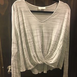 Striped long sleeve shirt